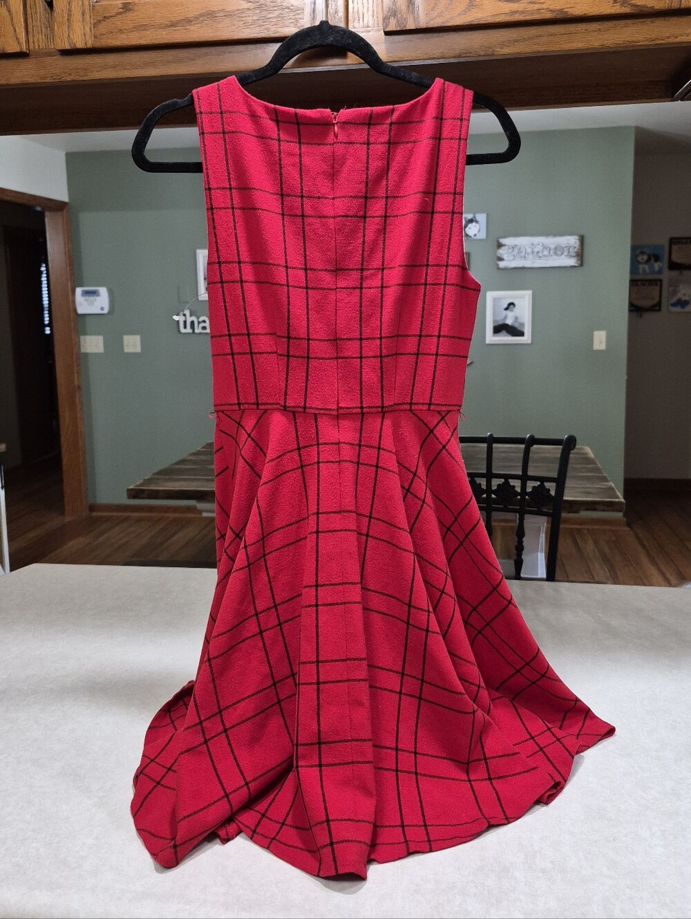 Elle Red & Black Dress - Picture 2 of 12